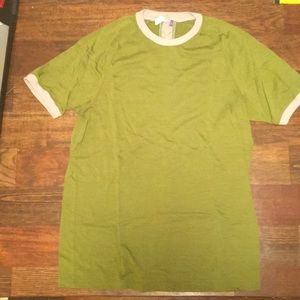 Ibex merino wool medium green shirt